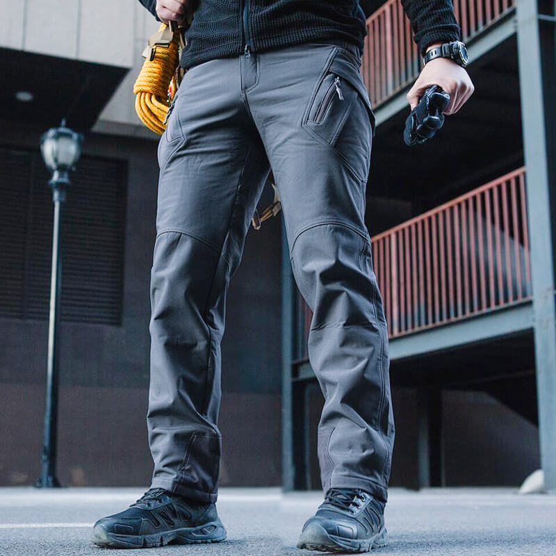 Men's Soft Shell Waterproof Tactical Pants Winter Outdoor Wear