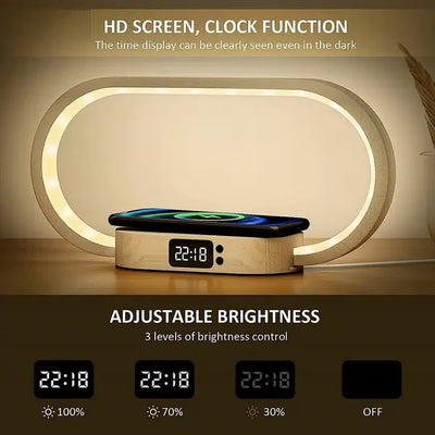 JLD Zenith Wireless Charging Bedside Lamp Modern Design