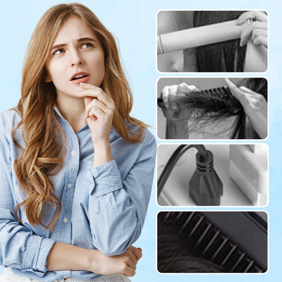 2-in-1 Rechargeable Straightening Comb Long-Lasting Hair Styler