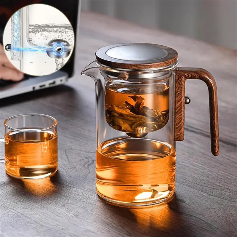 Glass Tea Infuser Teapot With Magnetic Separation Filtration