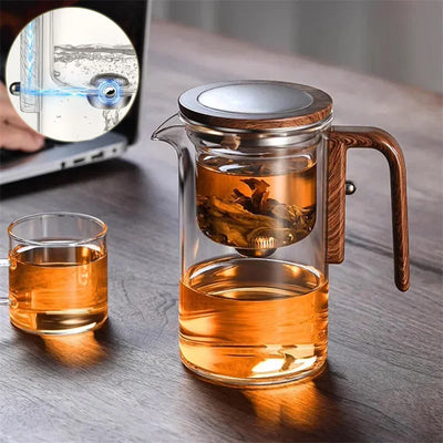 Glass Tea Infuser Teapot With Magnetic Separation Filtration