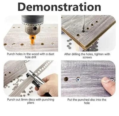 Single Hole Punch Portable Compact Paper Punching Tool