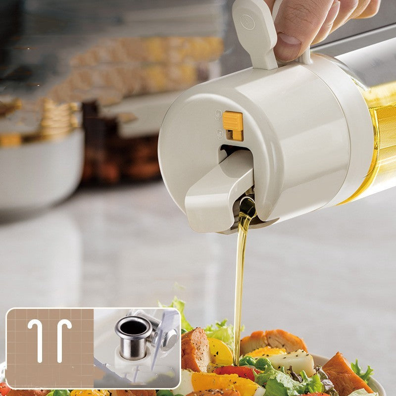 2 In 1 Oil Sprayer Bottle For Cooking BBQ Baking Olive Oil Vinegar