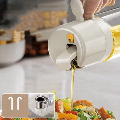 2 In 1 Oil Sprayer Bottle For Cooking BBQ Baking Olive Oil Vinegar
