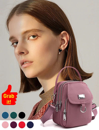 Large Capacity Shoulder Bag With Multi-layer Spacious Design