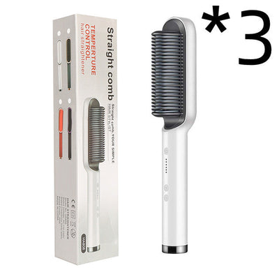 2 In 1 Hair Straightener Hot Comb Curling Tong Electric Brush