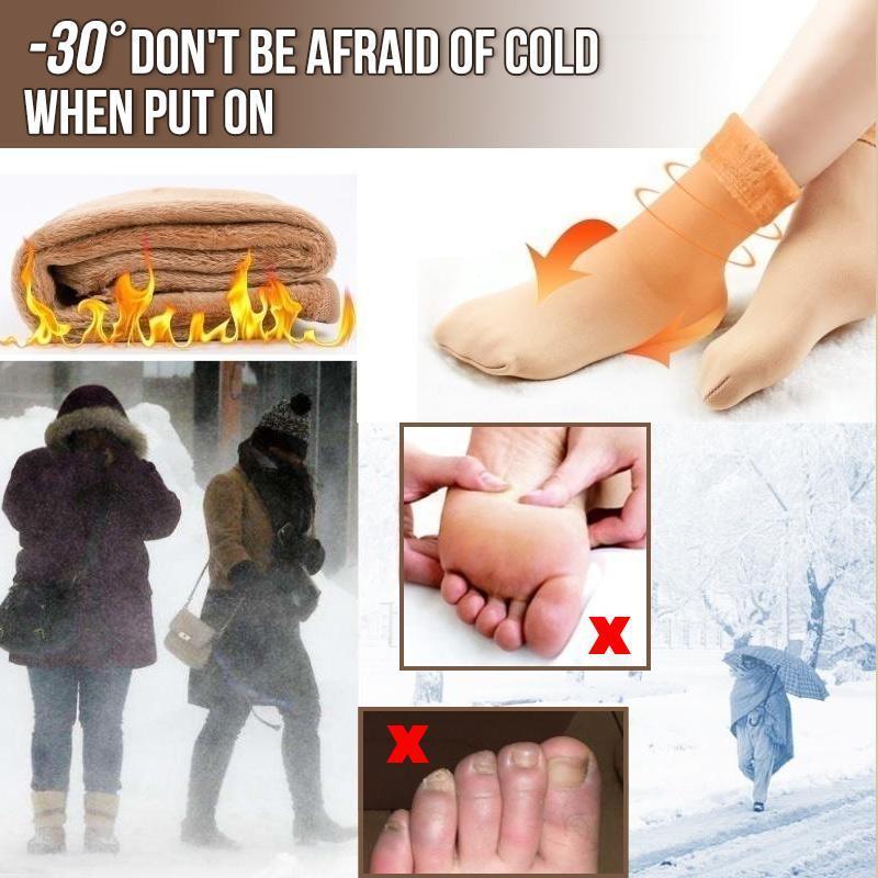 Thickened Plus Velvet Snow Socks Warm Cozy Winter Footwear