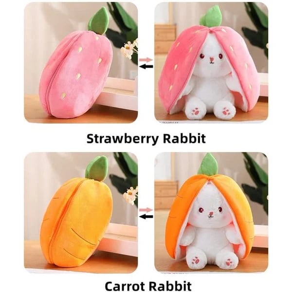 Strawberry Bunny Plush Toy Cute Little Rabbit Fruit Doll Plush
