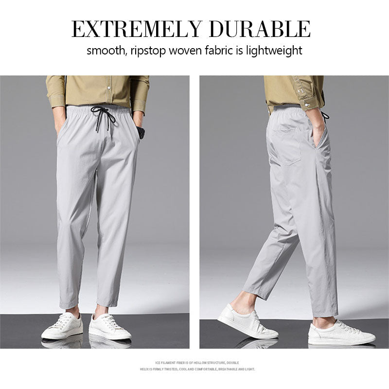 Ice Silk Casual Pants Lightweight Breathable Comfortable Fit