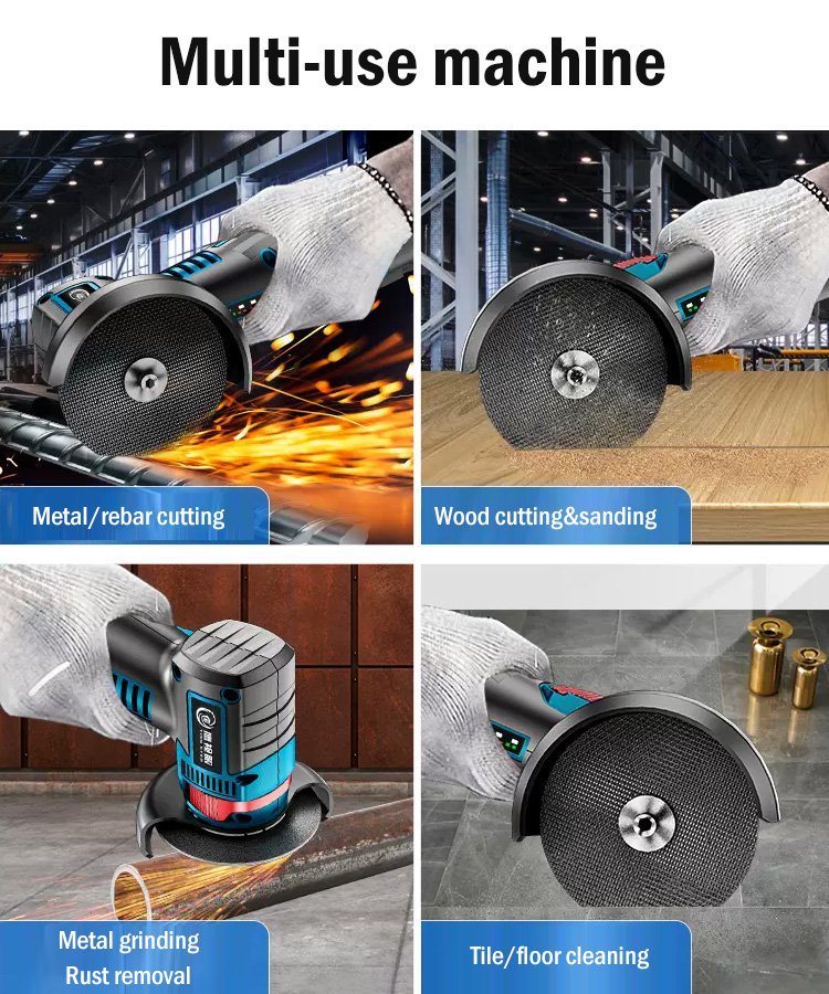 Mini Brushless Angle Grinder Compact Lightweight Power Tool