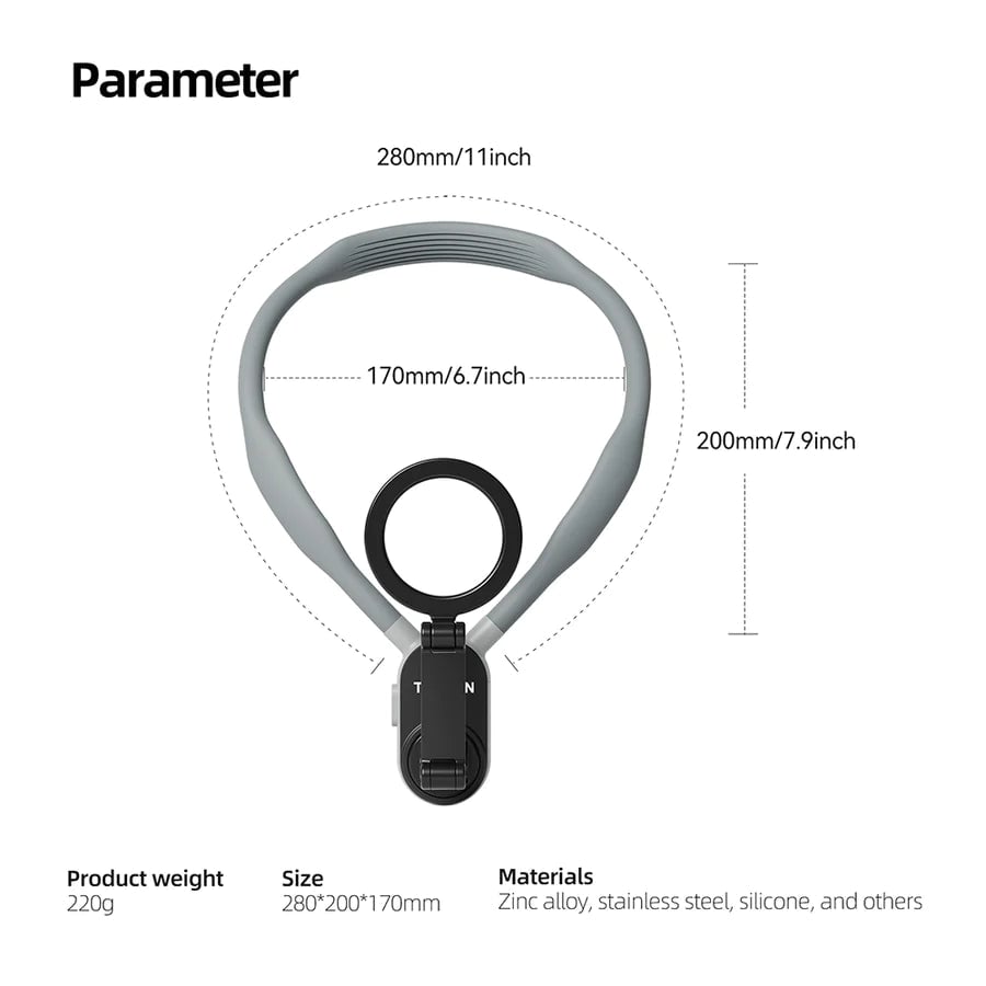 Magnetic Neck Mount For Phones Hands Free Convenient Holder