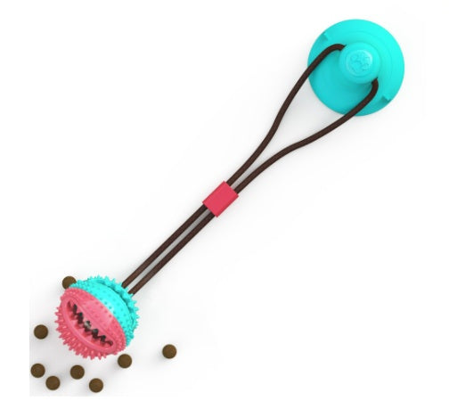 Dog Suction Cup Tug Toy Interactive Chew Ball For Teeth Cleaning