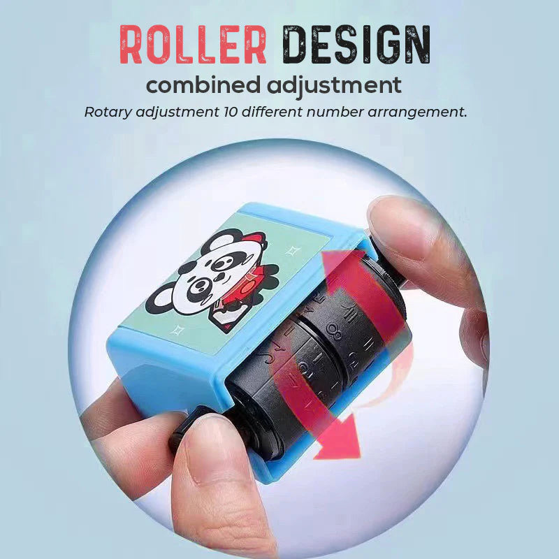 Math Stamps Roller Educational Tool For Learning Numbers And Symbols