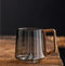 Guanshan Large Glass Cup With Wooden Handle For Coffee Tea Juice