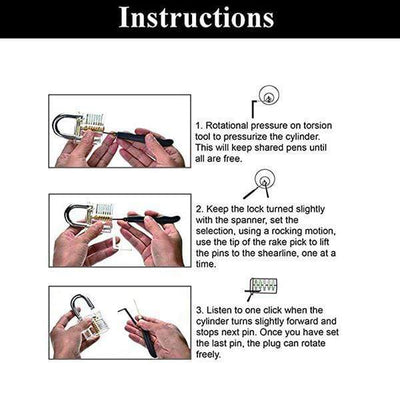 Lock Pick Tool Auto Extractor Professional Set For Easy Lock Removal
