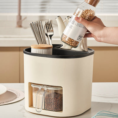 Kitchen Storage Holder Large Capacity Chopstick Spoon Cutlery Organizer