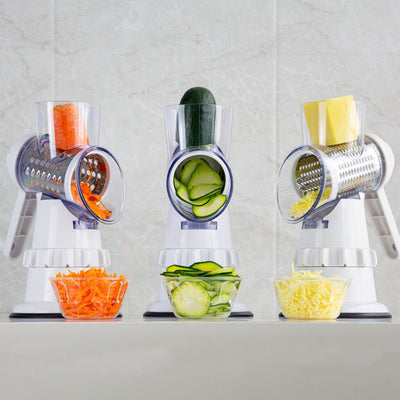 3 In 1 Vegetable Slicer Manual Kitchen Grater Cutter Chopper