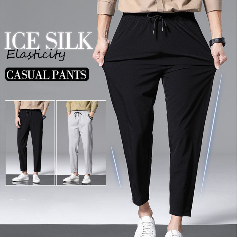Ice Silk Casual Pants Lightweight Breathable Comfortable Fit