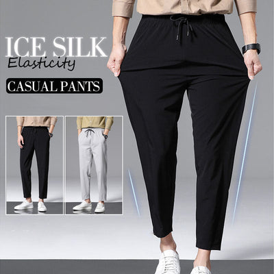 Ice Silk Casual Pants Lightweight Breathable Comfortable Fit