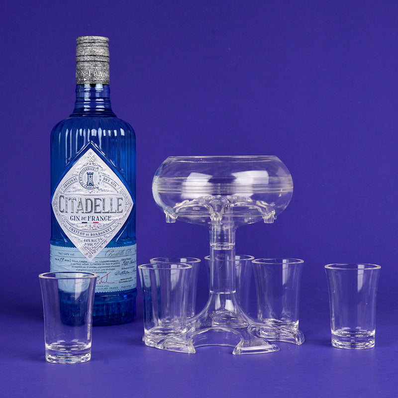6-Shot Glass Shot Dispenser Holder For Wine Whisky Beer Party