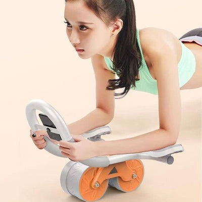 Ab Roller Wheel With Elbow Support And Automatic Rebound Function