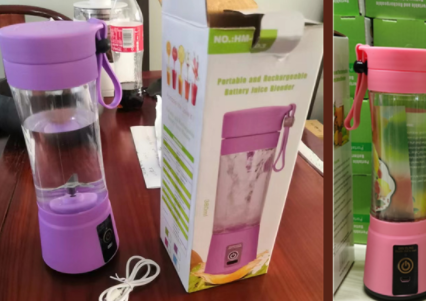 Portable Blender USB Rechargeable Mini Fruit Juice Mixer Kitchen