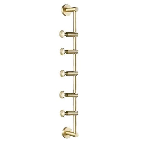 Adjustable Brass Wall Hanger For Hats Scarves And Bags Storage