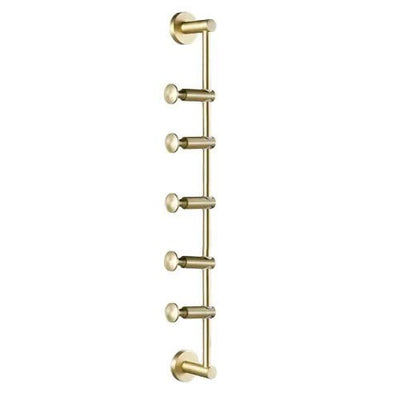 Adjustable Brass Wall Hanger For Hats Scarves And Bags Storage