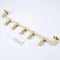 Adjustable Brass Wall Hanger For Hats Scarves And Bags Storage