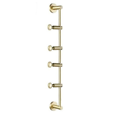 Adjustable Brass Wall Hanger For Hats Scarves And Bags Storage
