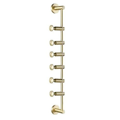 Adjustable Brass Wall Hanger For Hats Scarves And Bags Storage