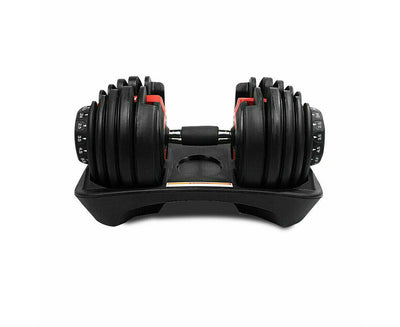 Adjustable Dumbbell Set 24kg Quick Weight Selection For Exercise