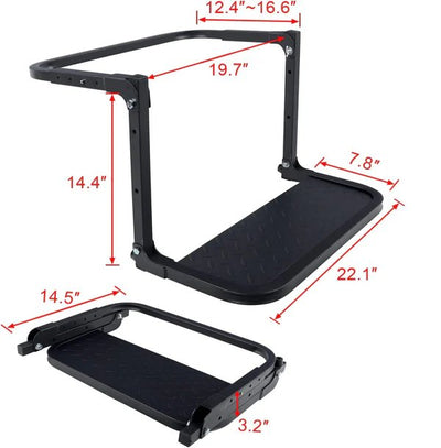 Adjustable Folding Tire Step Portable Heavy Duty Step For Trucks SUVs RVs
