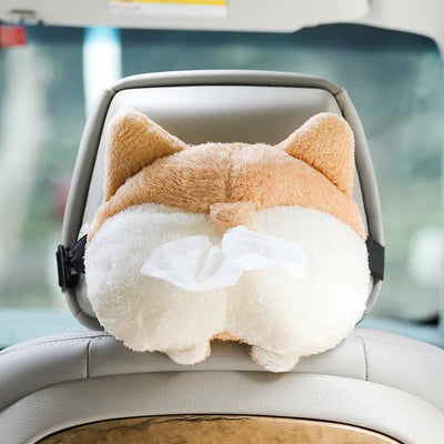 Duck Tissue Box Soft Cartoon Napkin Holder For Car Seat Home Decor