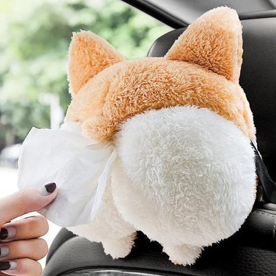 Duck Tissue Box Soft Cartoon Napkin Holder For Car Seat Home Decor