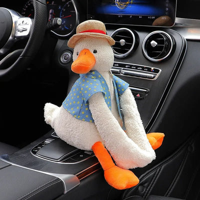 Duck Tissue Box Soft Cartoon Napkin Holder For Car Seat Home Decor