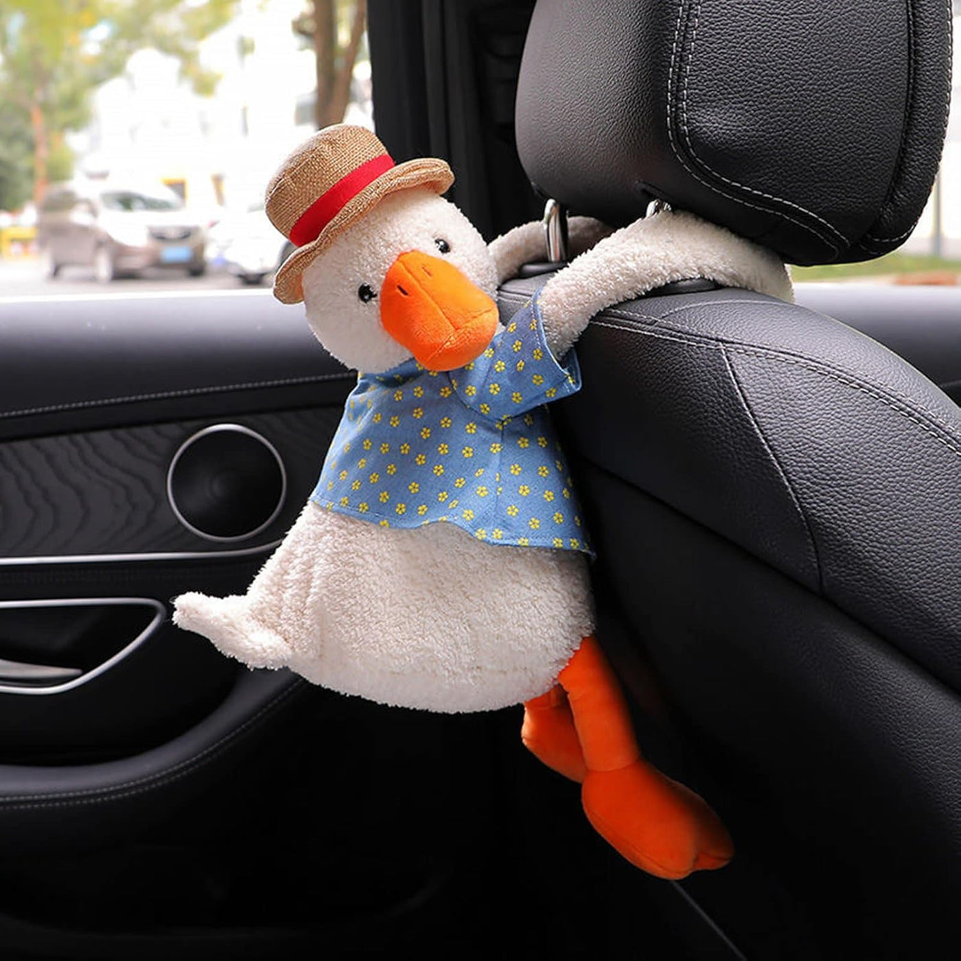 Duck Tissue Box Soft Cartoon Napkin Holder For Car Seat Home Decor