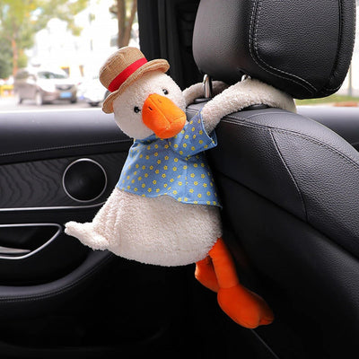 Duck Tissue Box Soft Cartoon Napkin Holder For Car Seat Home Decor