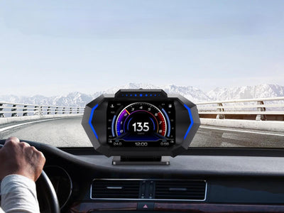 Digital Car Head-Up Display Speedometer With Dual OBD2 And GPS