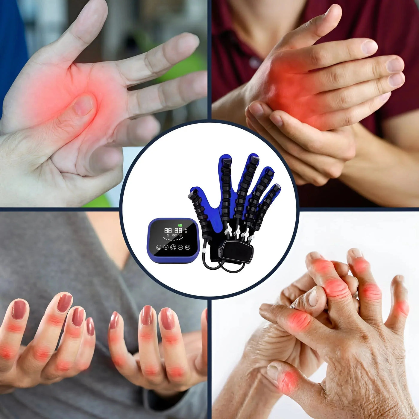 Rehabilitation Robot Gloves Finger Exerciser For Stroke Recovery Therapy