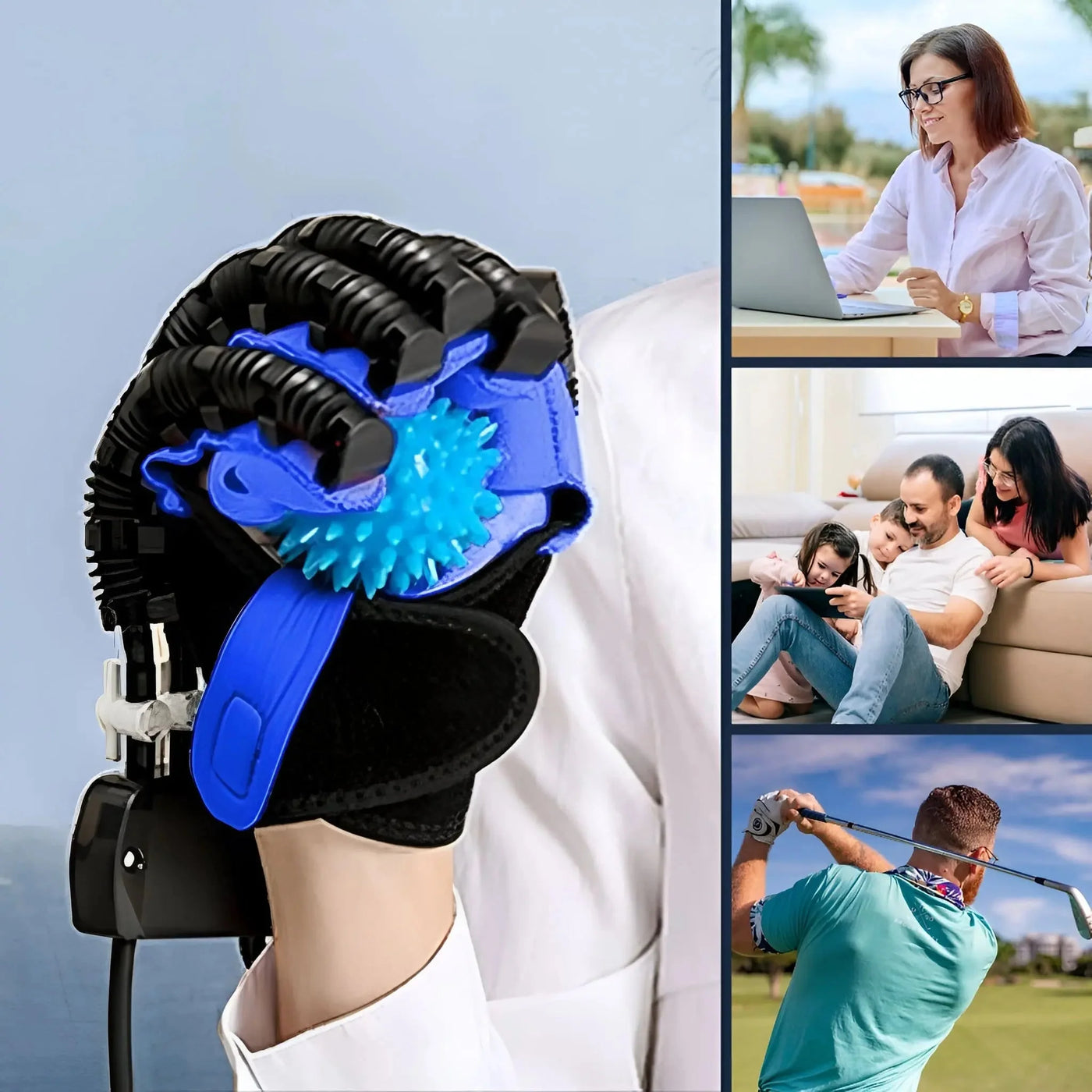 Rehabilitation Robot Gloves Finger Exerciser For Stroke Recovery Therapy