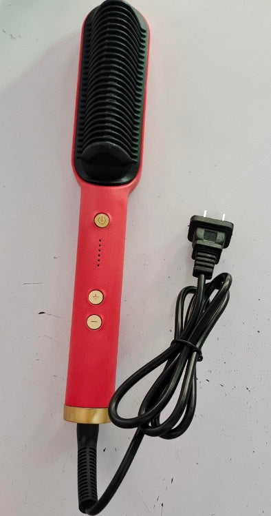 2 In 1 Hair Straightener Hot Comb Curling Tong Electric Brush