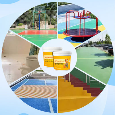 Water-Based Epoxy Floor Paint Waterproof Durable Indoor Outdoor Coating