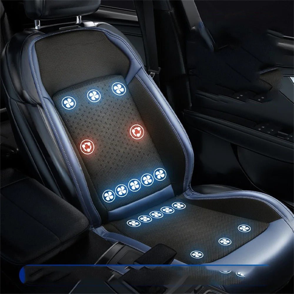 Ventilated Car Seat Cushion With Cooling And Massage Comfort
