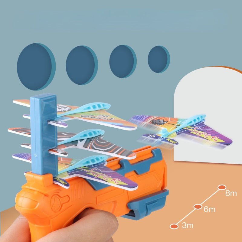 Airplane Launcher Toy With 3 Small Planes For Kids Fun