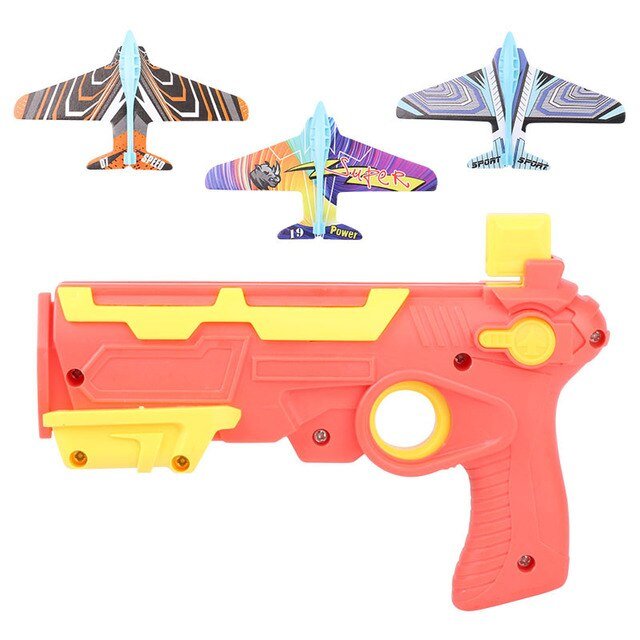 Airplane Launcher Toy With 3 Small Planes For Kids Fun