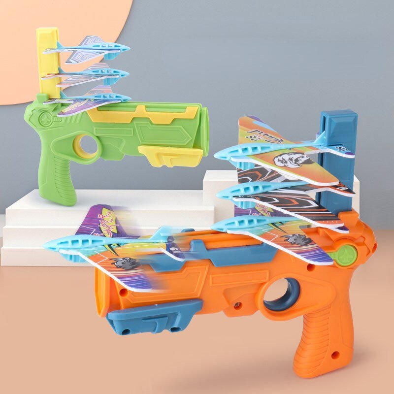 Airplane Launcher Toy With 3 Small Planes For Kids Fun