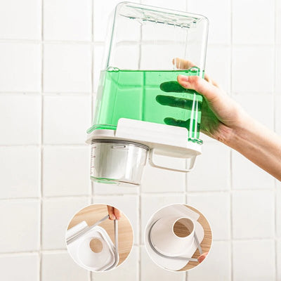 Airtight Laundry Detergent Dispenser Clear Container With Measuring Cup