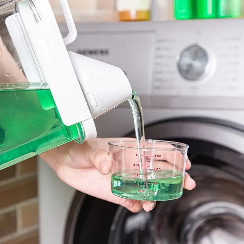 Airtight Laundry Detergent Dispenser Clear Container With Measuring Cup