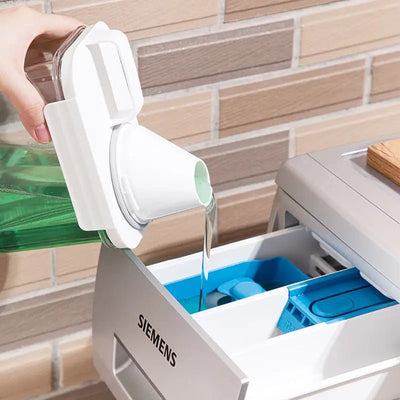 Airtight Laundry Detergent Dispenser Clear Container With Measuring Cup